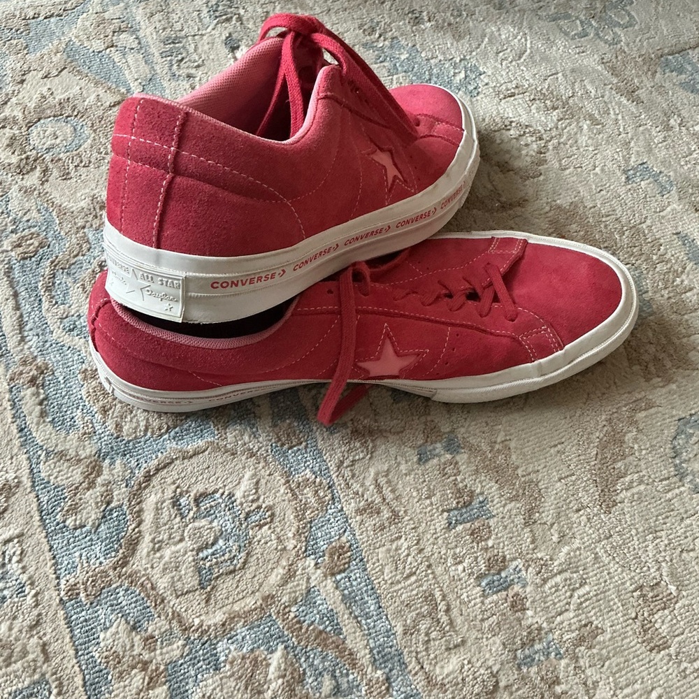 Converse Vibrant Red Sneakers with White Trim